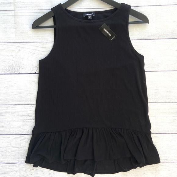 EXPRESS Relaxed Peplum Tank - Picture 6 of 12